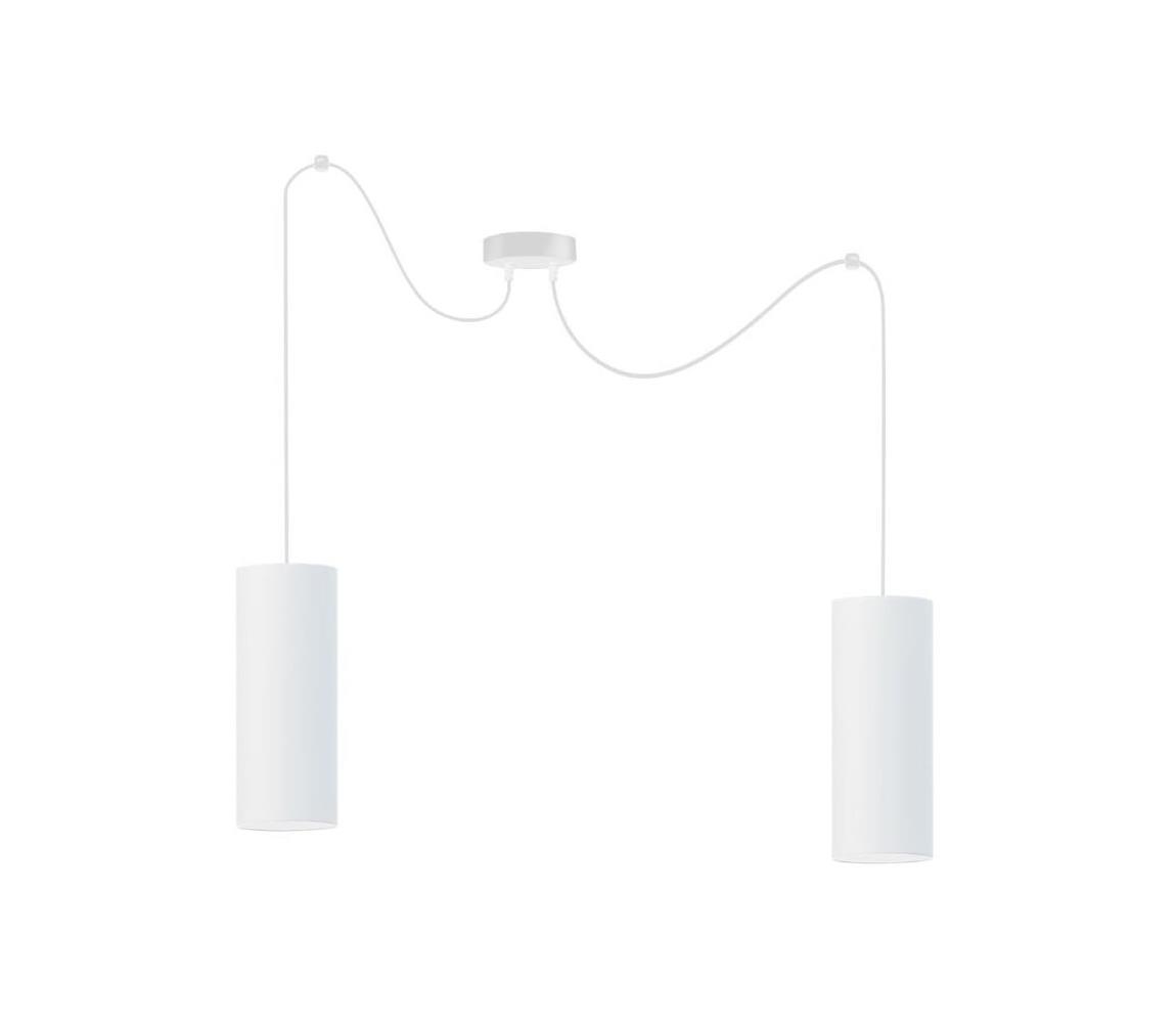 Belis Lustr na lanku ZIK 2xE27/40W/230V bílá BE0412