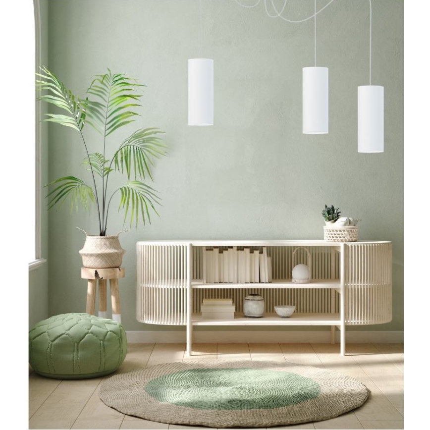 Lustr na lanku ZIK 3xE27/40W/230V pavouk bílá