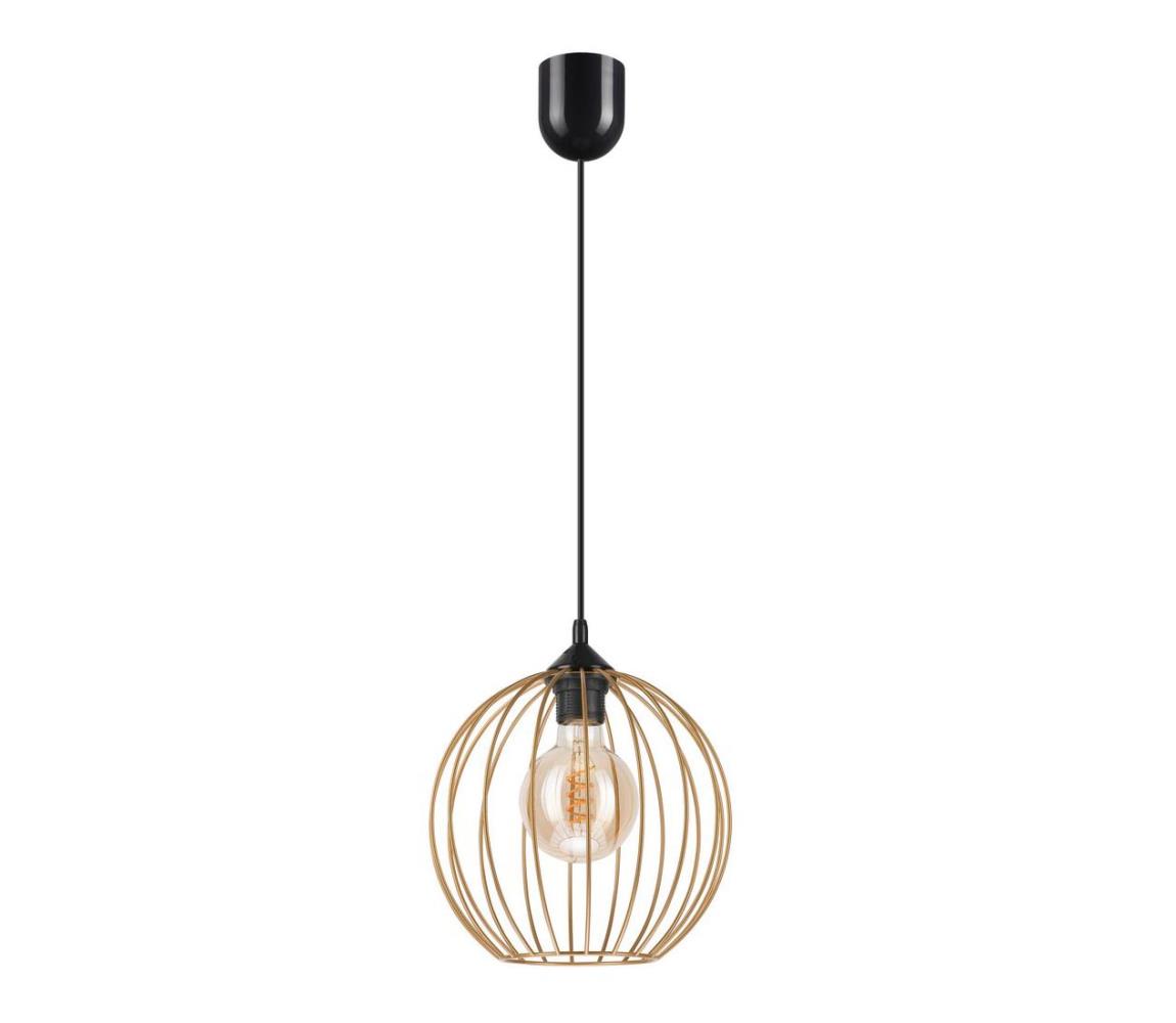 Lamkur Lustr na lanku ZOYA 1xE27/60W/230V měď LA45146