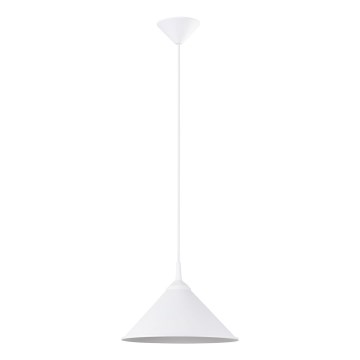Lustr na lanku ZUMA 1xE27/15W/230V pr. 30 cm bílá
