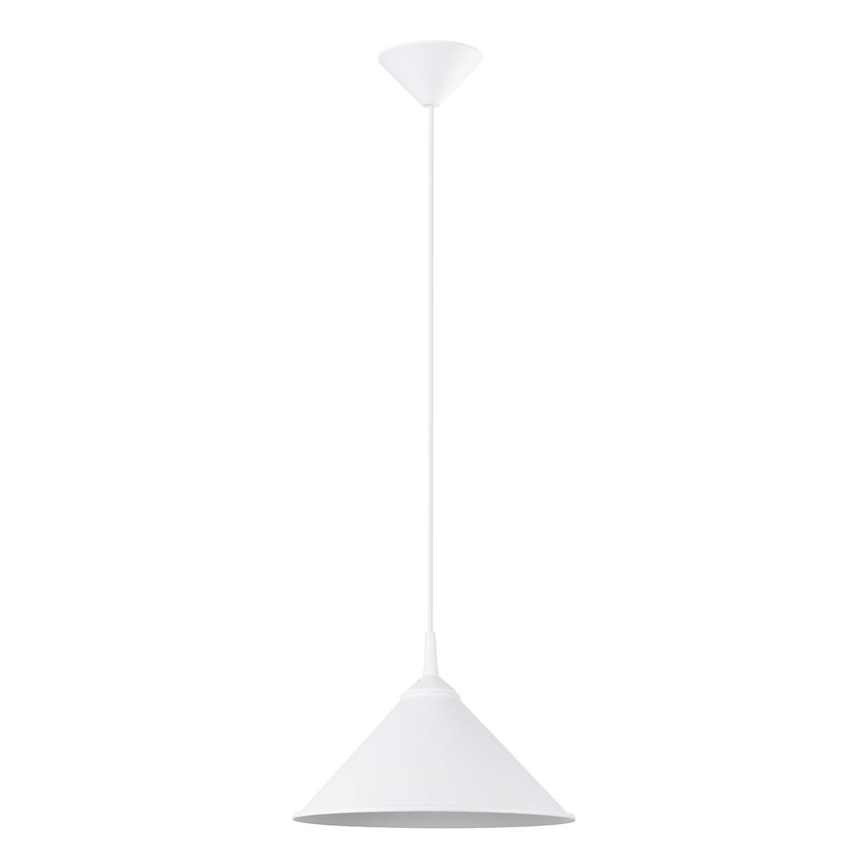 Lustr na lanku ZUMA 1xE27/15W/230V pr. 30 cm bílá