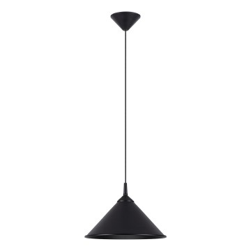 Lustr na lanku ZUMA 1xE27/15W/230V pr. 30 cm černá