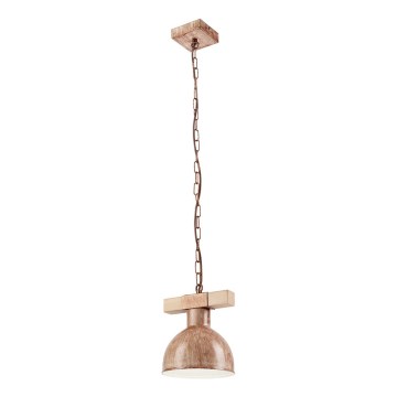 Lustr na řetězu AGNESE 1xE27/60W/230V buk