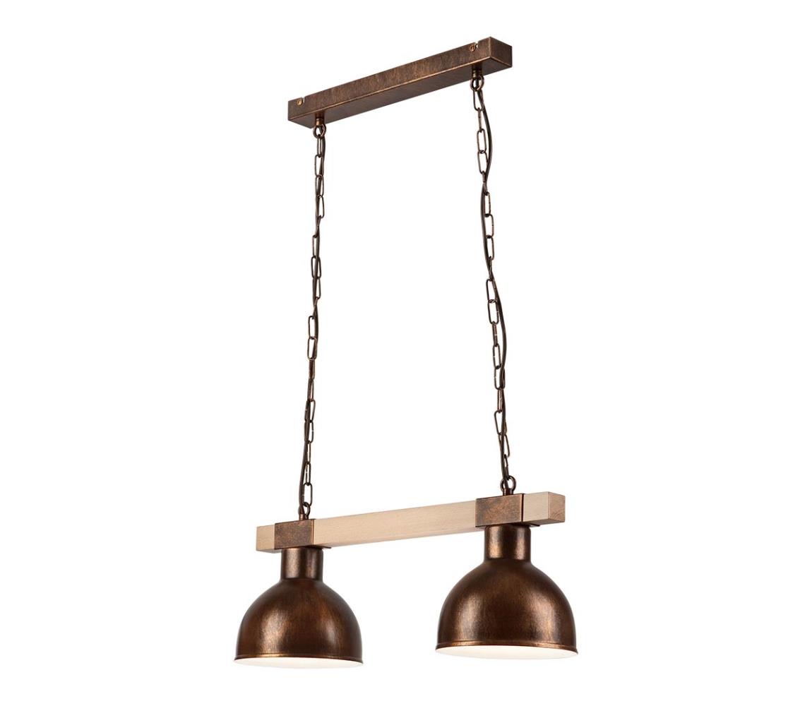 Lamkur Lustr na řetězu AGNESE 2xE27/60W/230V LA35260