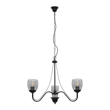 Lustr na řetězu ALLENA 3xE27/15W/230V