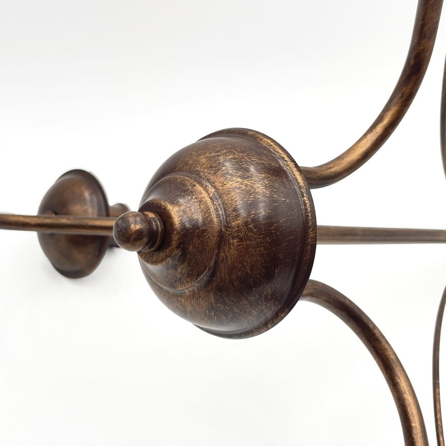 Lustr na řetězu ANTON 3xE14/15W/230V bronzová