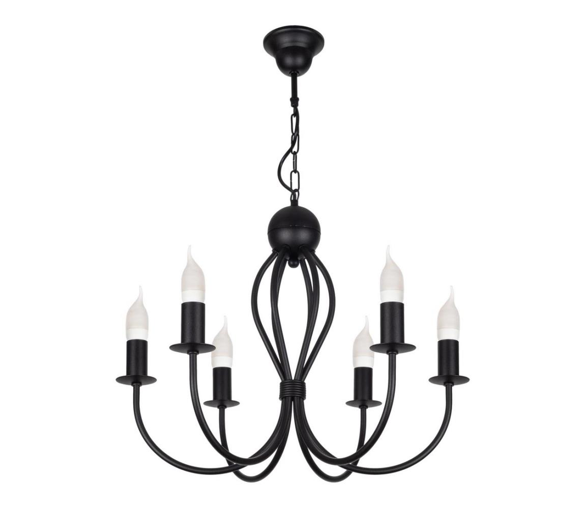 HEXE Lustr na řetězu ARTHUR 6xE14/40W/230V HX0123