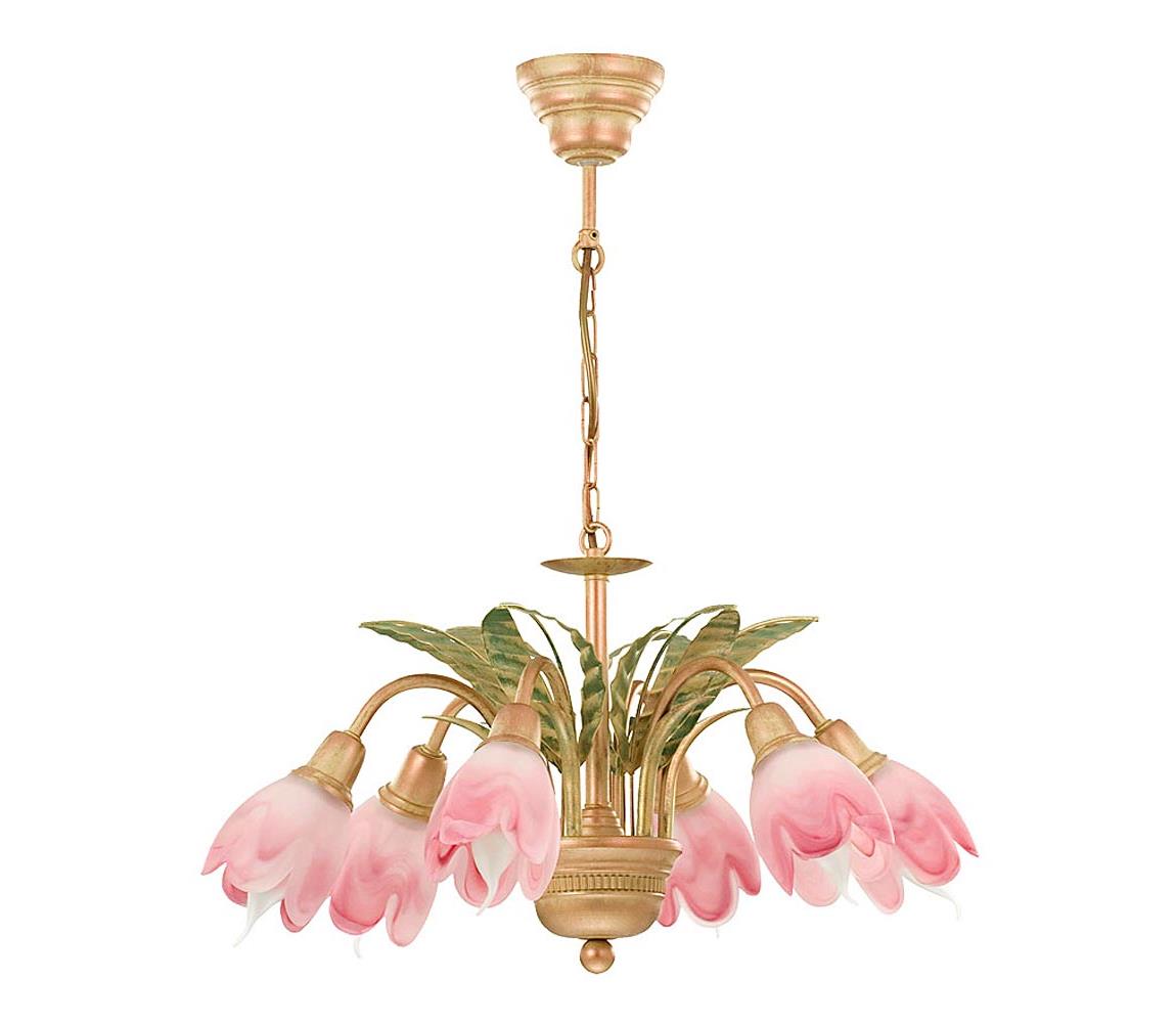 Luminex Lustr na řetězu AZALIA 6xE14/60W/230V LU0918