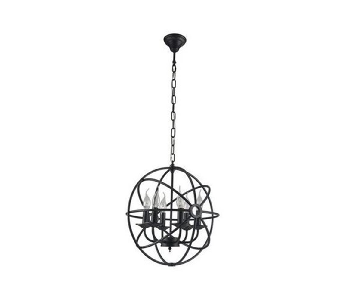 Spot-Light Lustr na řetězu CAGE 6xE14/60W/230V SP0153
