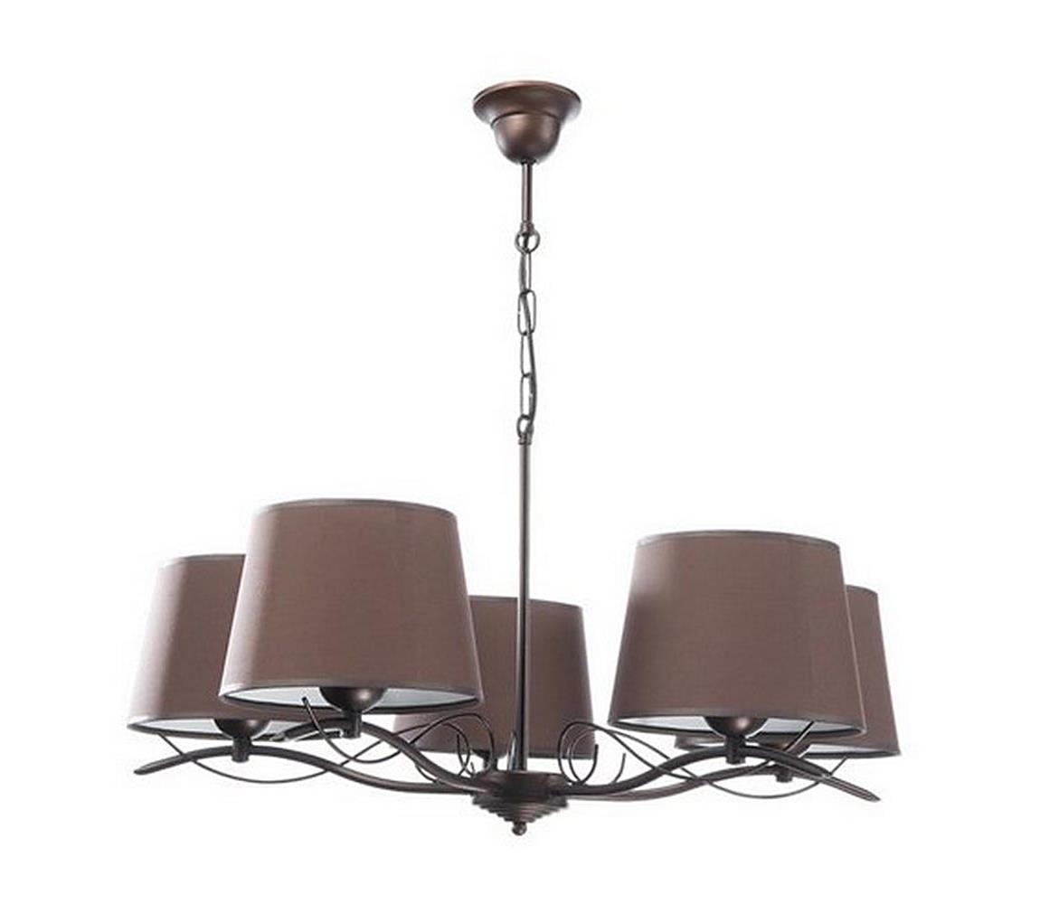 Namat Lustr na řetězu CESAR 5xE27/60W/230V NA0160