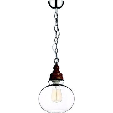 Lustr na řetězu EDVIN 1xE27/60W/230V
