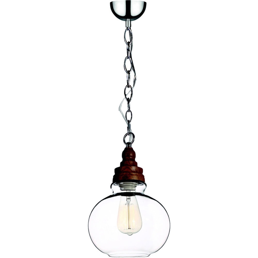 Lustr na řetězu EDVIN 1xE27/60W/230V