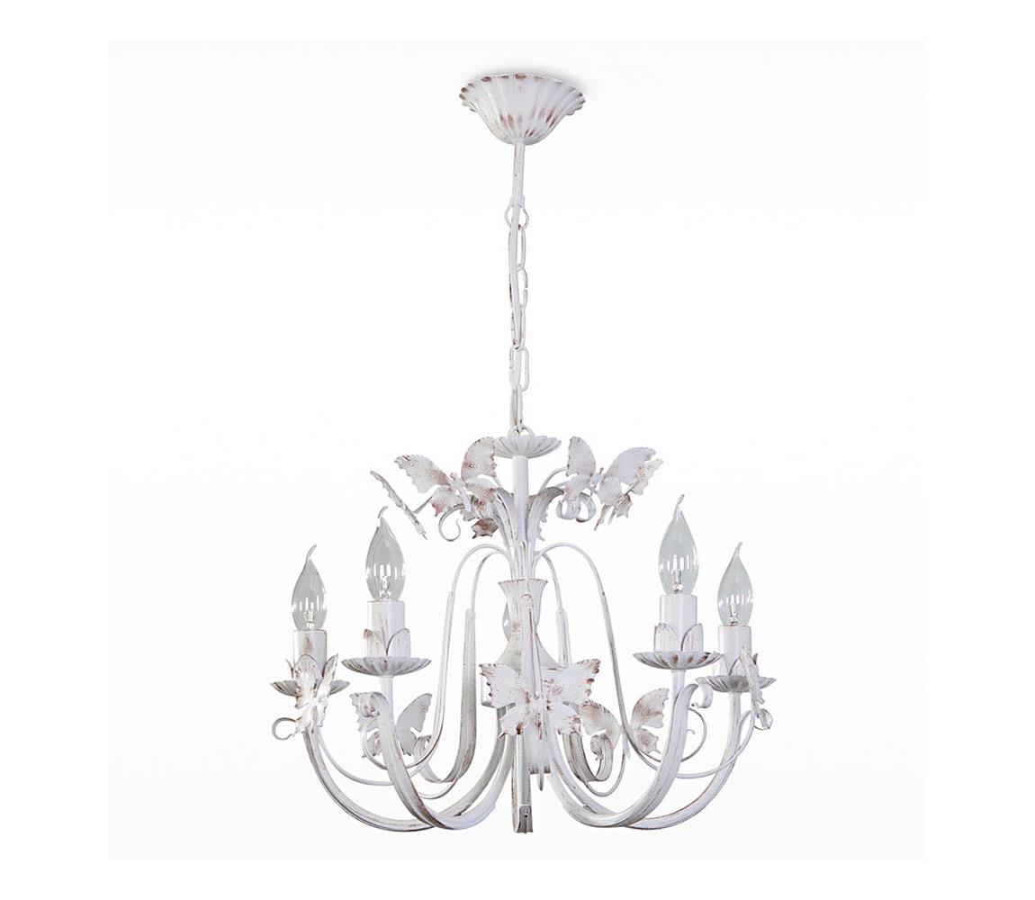 Light4home Lustr na řetězu FARFALA 5xE14/40W/230V LH0016