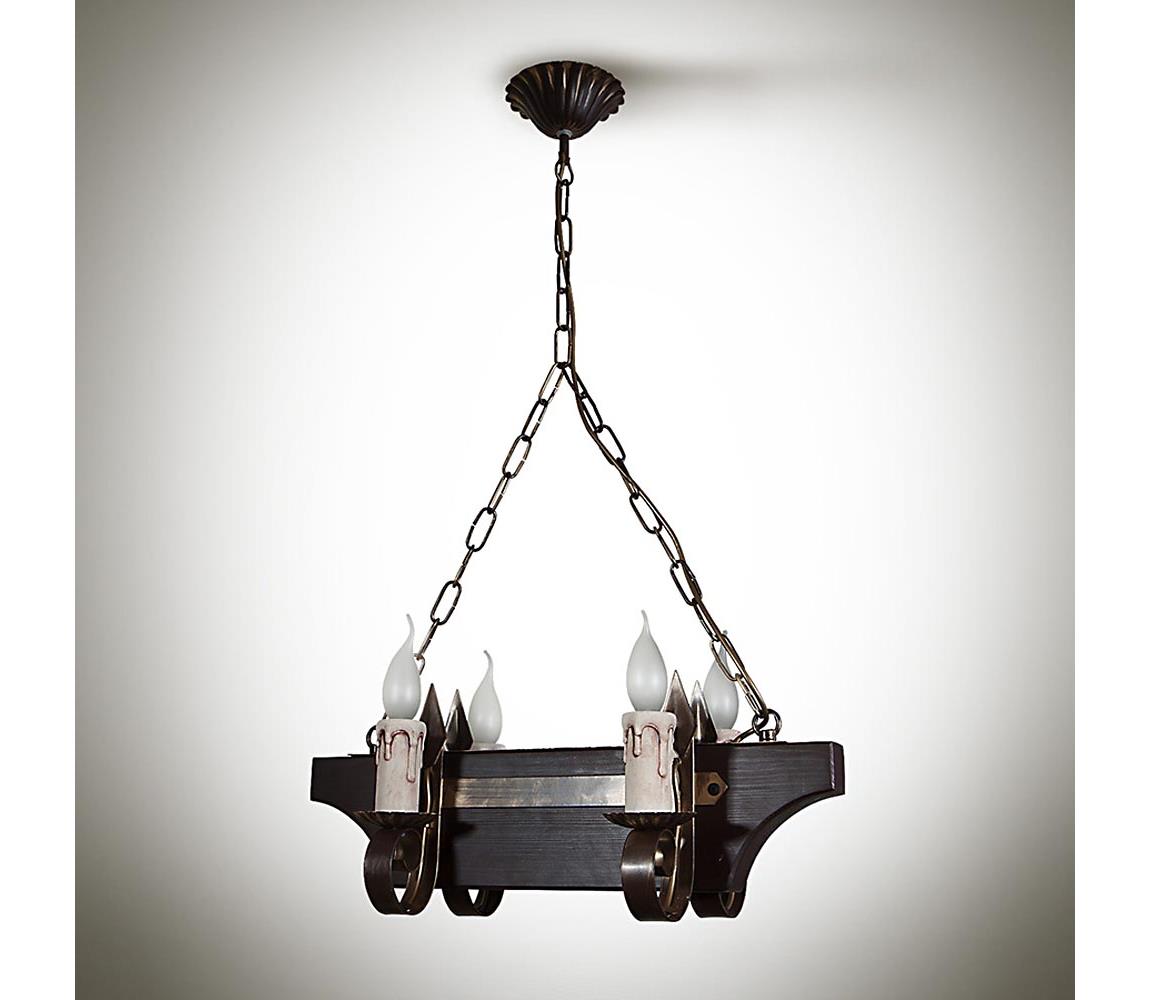 Light4home Lustr na řetězu GABRIEL 4xE14/40W/230V LH0035