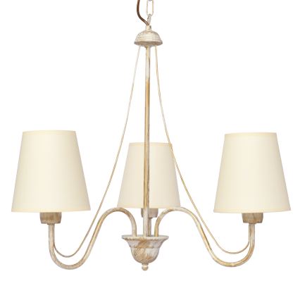 Lustr na řetězu MALBO 3xE27/15W/230V béžová