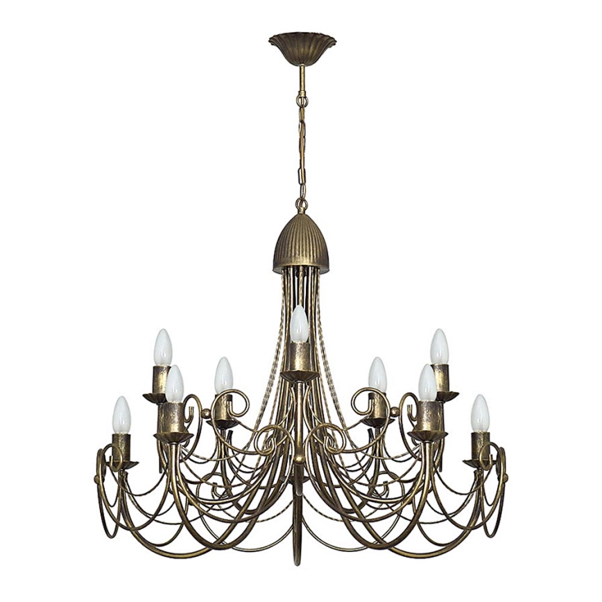 Lustr na řetězu PALACE 10xE14/60W/230V