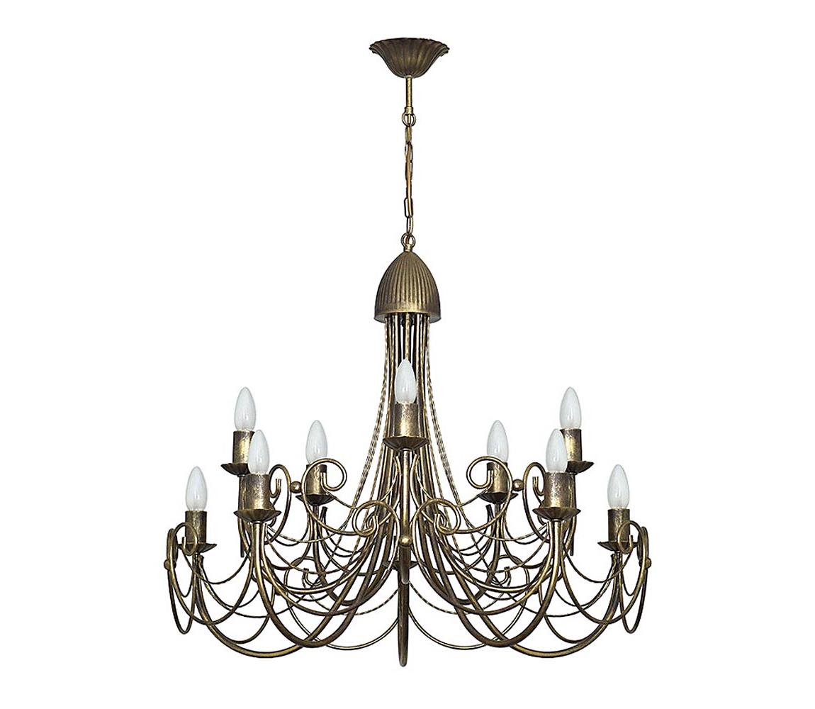 Luminex Lustr na řetězu PALACE 10xE14/60W/230V LU3465