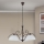 Lustr na řetězu RULA 3xE27/40W/230V pr. 70 cm bílá/bronz