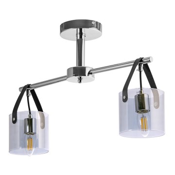Lustr na tyči 2xE27/60W/230V