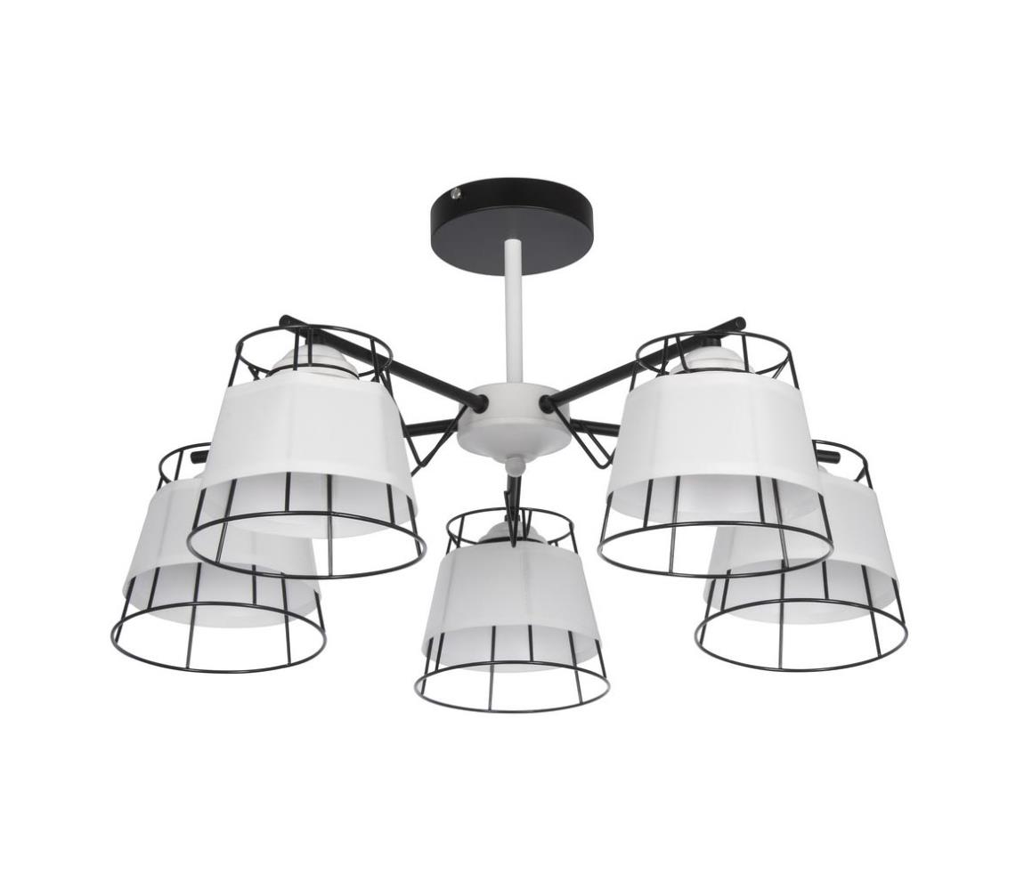 Venti Lustr na tyči 5xE27/60W/230V bílá VE0122