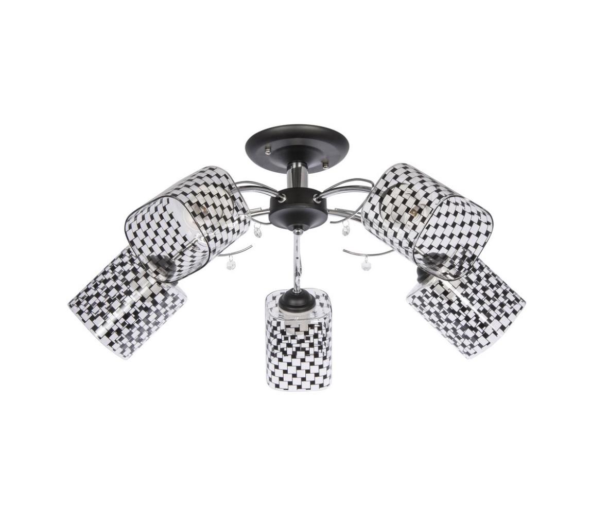 Venti Lustr na tyči 5xE27/60W/230V kostky VE0126