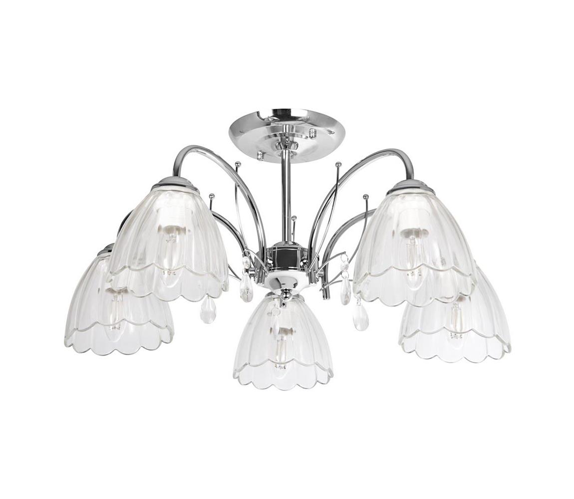 Venti Lustr na tyči 5xE27/60W/230V lesklý chrom VE0267