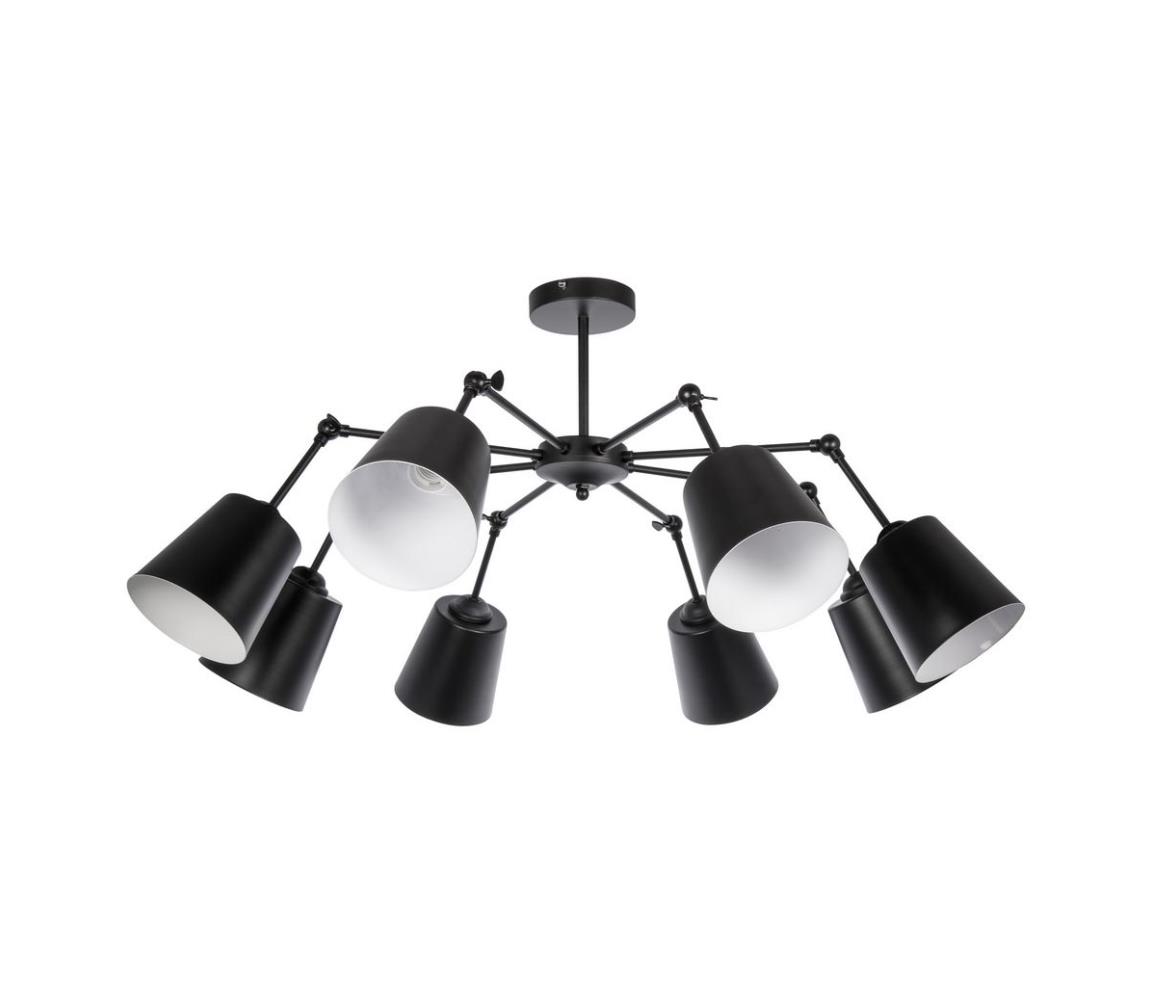 Venti Lustr na tyči 8xE27/60W/230V černá VE0119