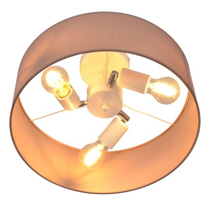 Lustr na tyči ALBA 3xE27/15W/230V růžová