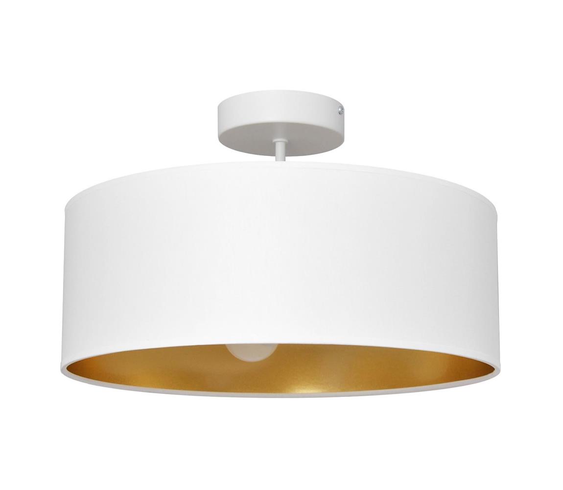 Helam Lustr na tyči ALBA 3xE27/60W/230V bílá/zlatá HE1372