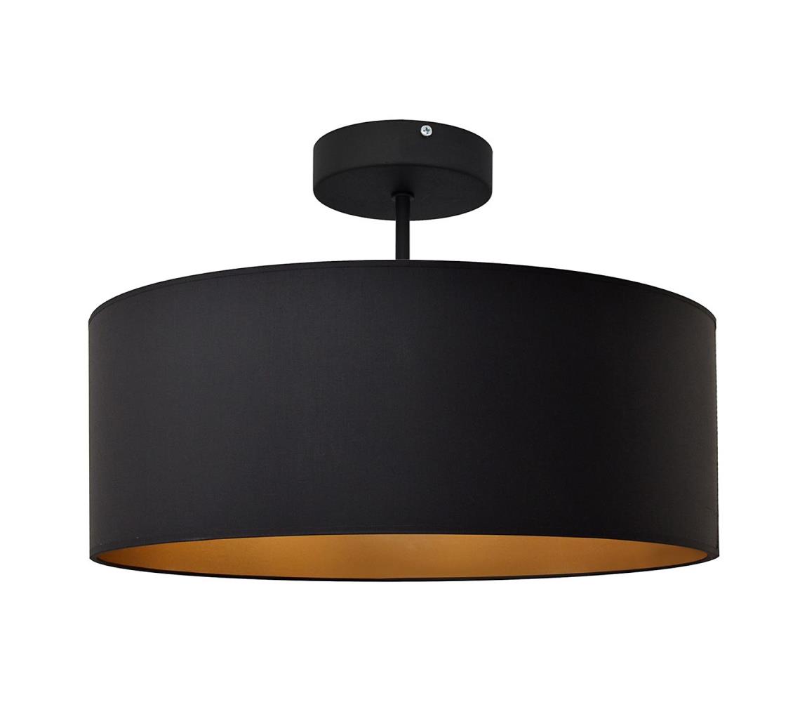 Helam Lustr na tyči ALBA 3xE27/60W/230V černá/zlatá HE1346