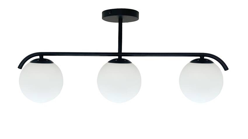 Lustr na tyči AMADEO 3xE14/40W/230V černá