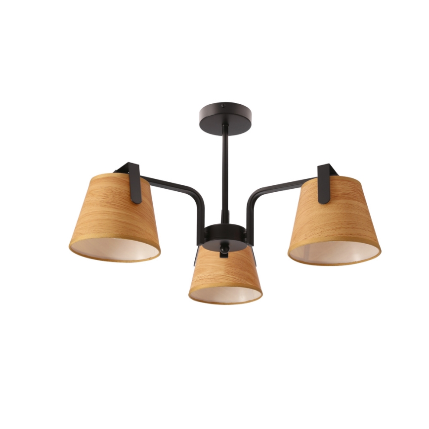 Lustr na tyči AMBERG 3xE14/40W/230V hnědá