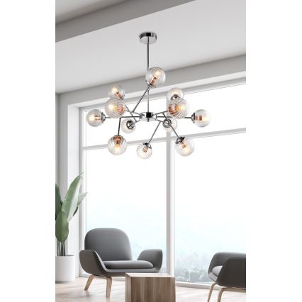 Lustr na tyči BEST 12xE14/40W/230V