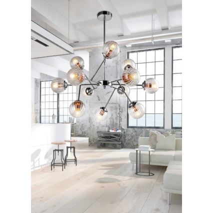 Lustr na tyči BEST 12xE14/40W/230V