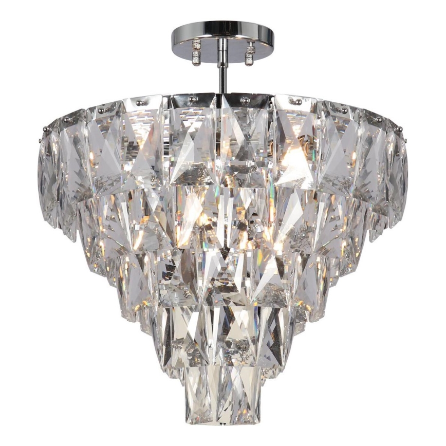 Lustr na tyči CHELSEA 6xE14/40W/230V pr. 50 cm lesklý chrom