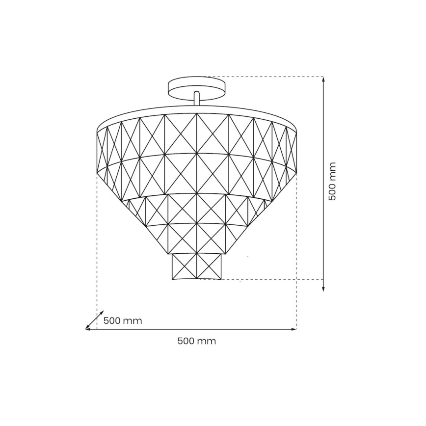 Lustr na tyči CHELSEA 6xE14/40W/230V pr. 50 cm lesklý chrom