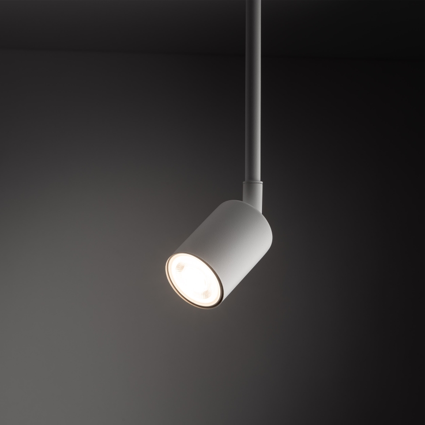 Lustr na tyči do 1-fázového lištového systému TOP 1xGU10/10W/230V bílá