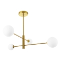 Lustr na tyči DORADO 4xG9/40W/230V zlatá