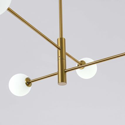 Lustr na tyči DORADO 4xG9/40W/230V zlatá