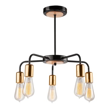 Lustr na tyči ERICA 5xE27/60W/230V