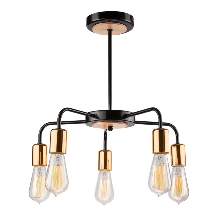 Lustr na tyči ERICA 5xE27/60W/230V