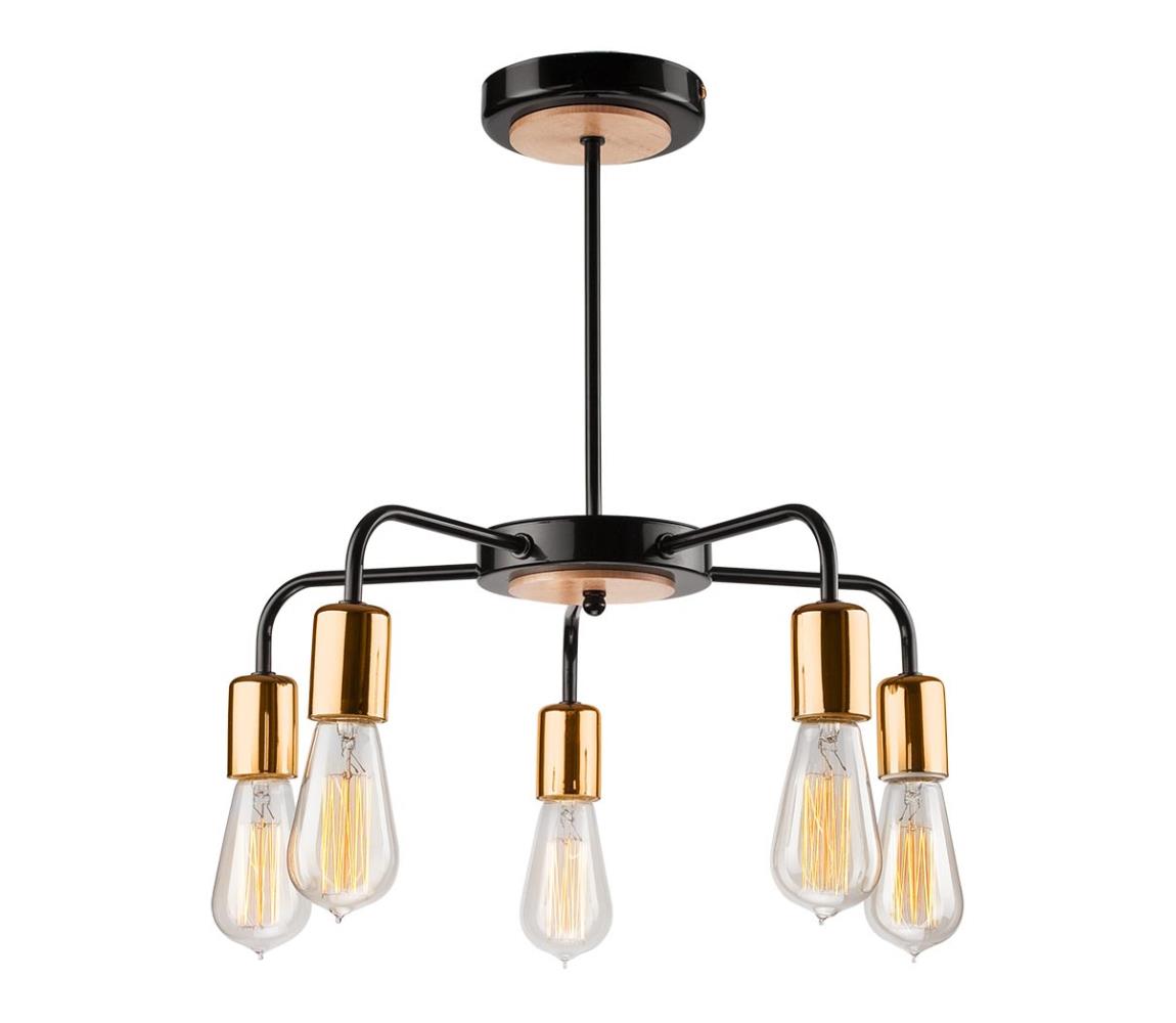 Lamkur Lustr na tyči ERICA 5xE27/60W/230V LA31507