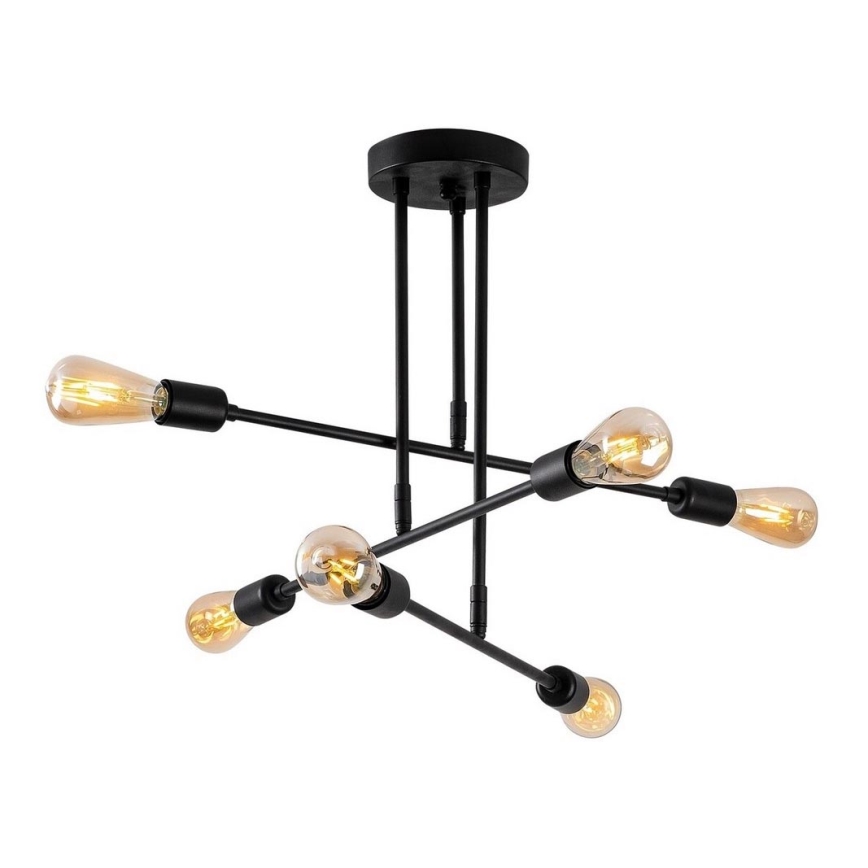 Lustr na tyči FLOWER 6xE27/40W/230V
