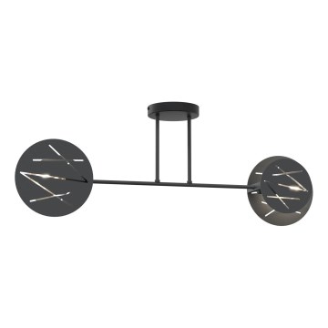 Lustr na tyči FRICK 2xE27/15W/230V černá