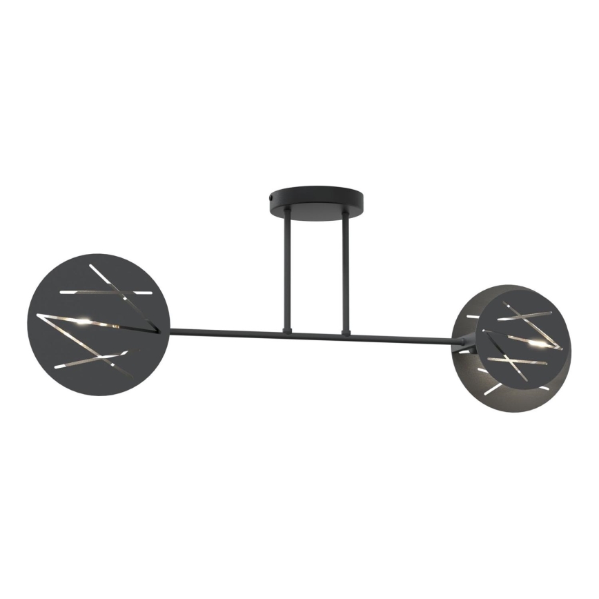 Lustr na tyči FRICK 2xE27/15W/230V černá