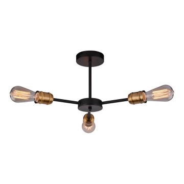 Lustr na tyči GOLDIE 3xE27/60W/230V