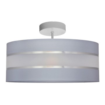 Lustr na tyči HELEN 3xE27/15W/230V šedá/lesklý chrom