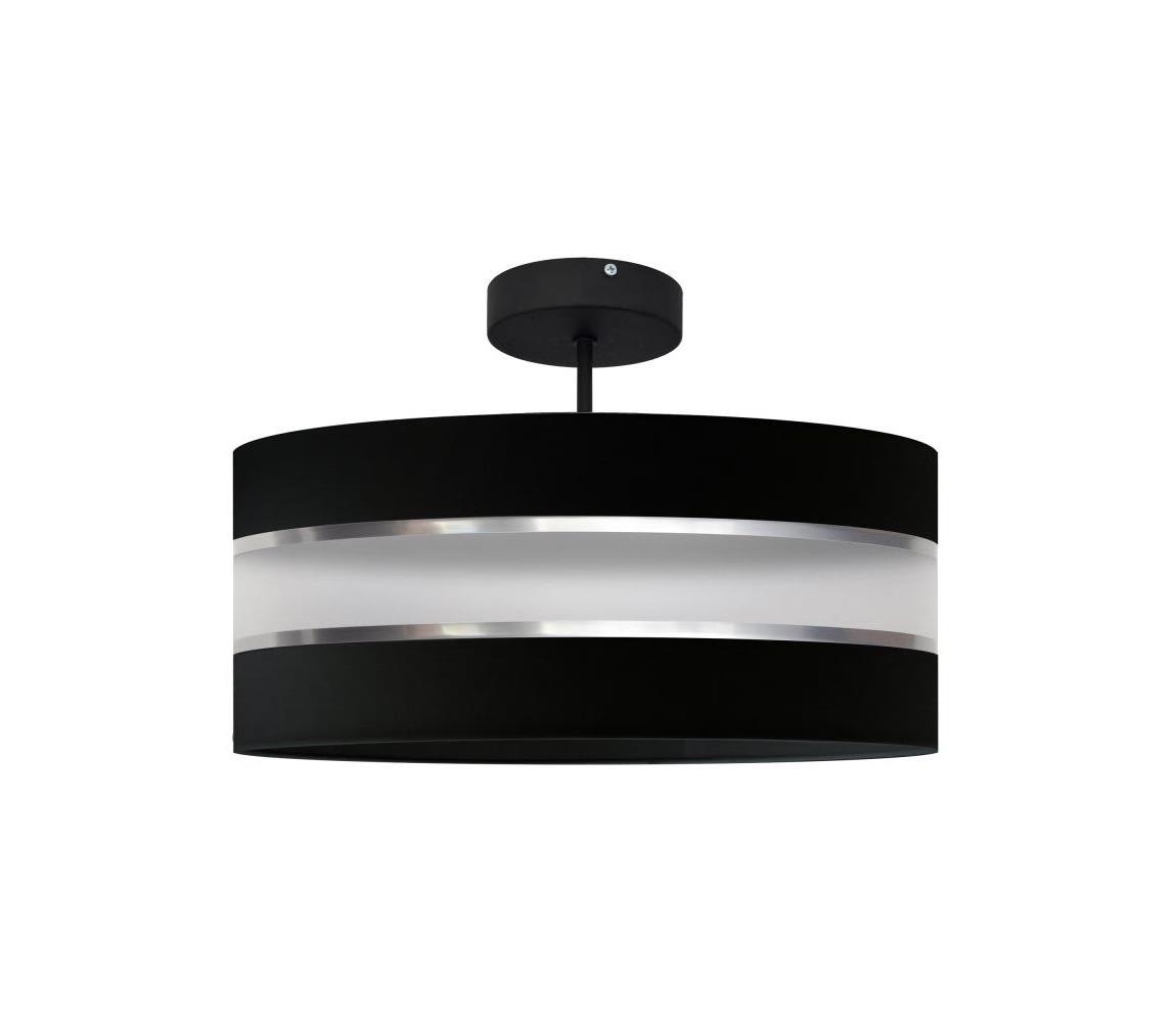 Helam Lustr na tyči HELEN 3xE27/60W/230V černá/lesklý chrom HE1166