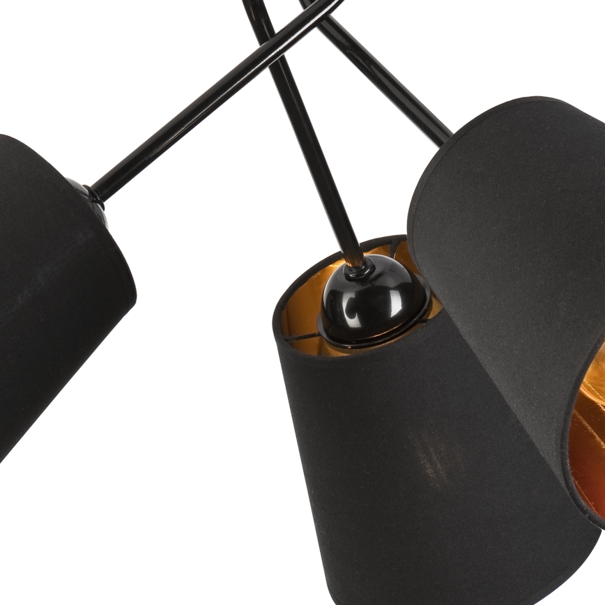 Lustr na tyči IRMA 3xE27/15W/230V černá