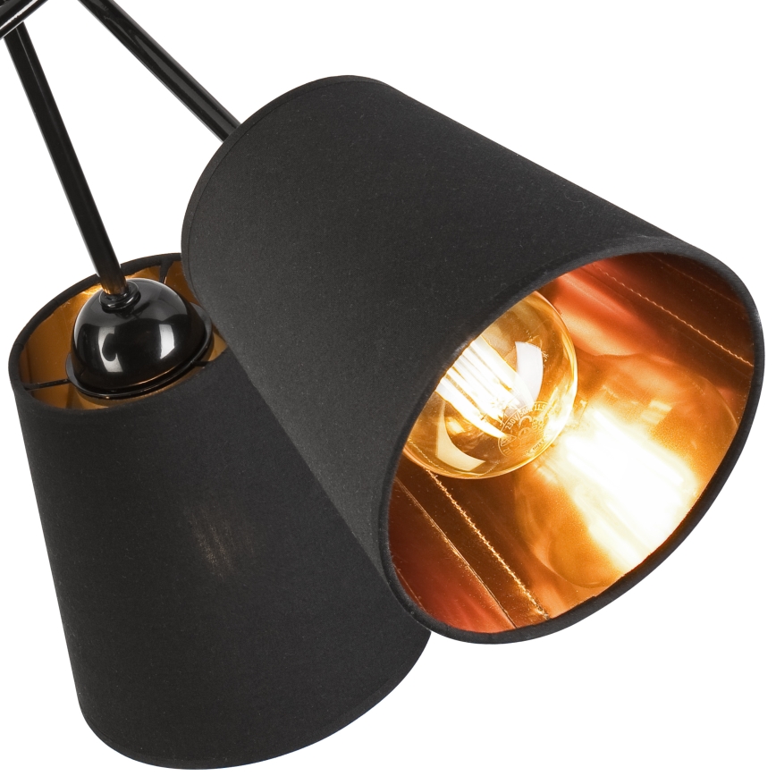 Lustr na tyči IRMA 3xE27/15W/230V černá